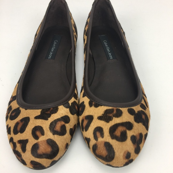 Calvin Klein Shoes - Calvin Klein Robin Leopard Flat  Size 8.5